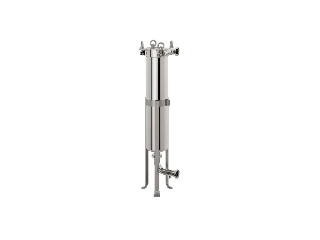 Hohes Sanitary-Filtergehäuse mit Hubösen und Stativ